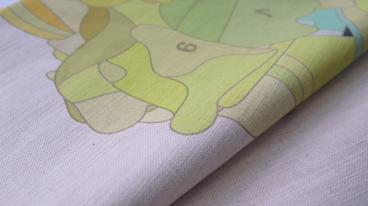 The Gold Code 5 | Atlas Collection | Large Linen Wall Hanging