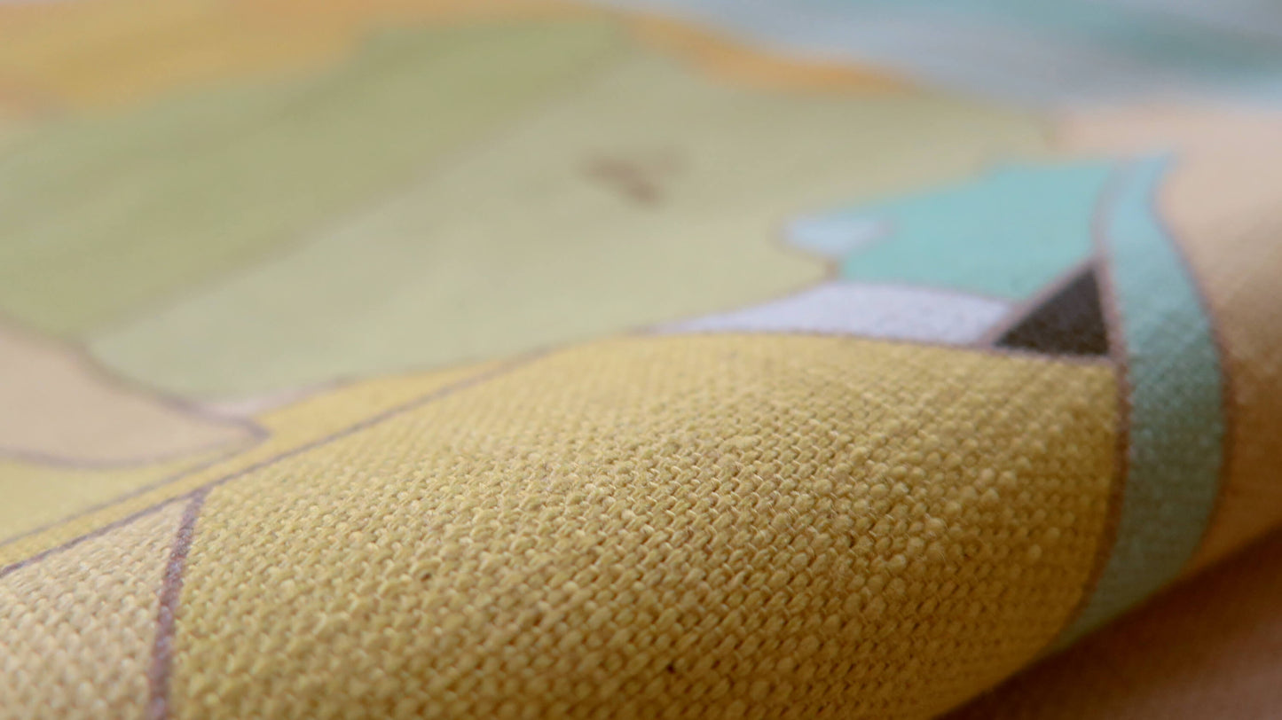 The Gold Code 5 | Atlas Collection | Large Linen Wall Hanging