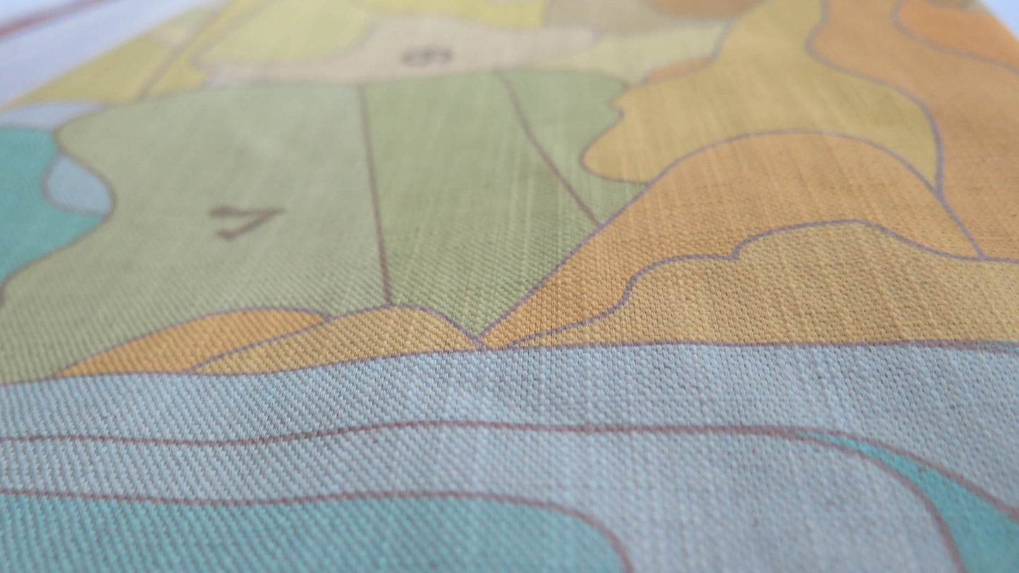 The Gold Code 5 | Atlas Collection | Large Linen Wall Hanging