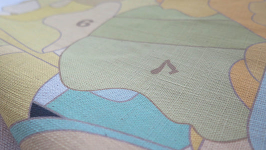 The Gold Code 5 | Atlas Collection | Large Linen Wall Hanging