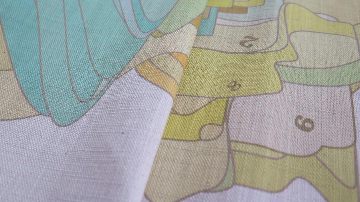 The Gold Code 5 | Atlas Collection | Large Linen Wall Hanging