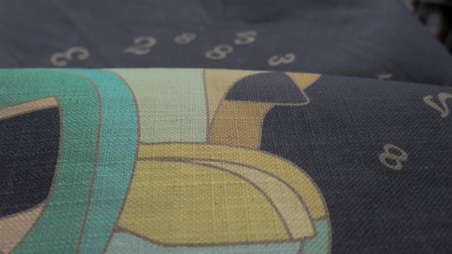 The Gold Code 6 | Atlas Collection | Large Linen Wall Hanging