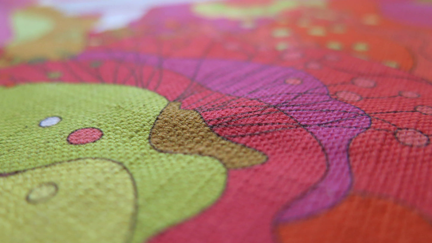 Under the Snow Moon 2 | Atlas Collection | Linen Wall Hanging | Throw