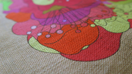 Under the Snow Moon 2 | Atlas Collection | Linen Wall Hanging | Throw