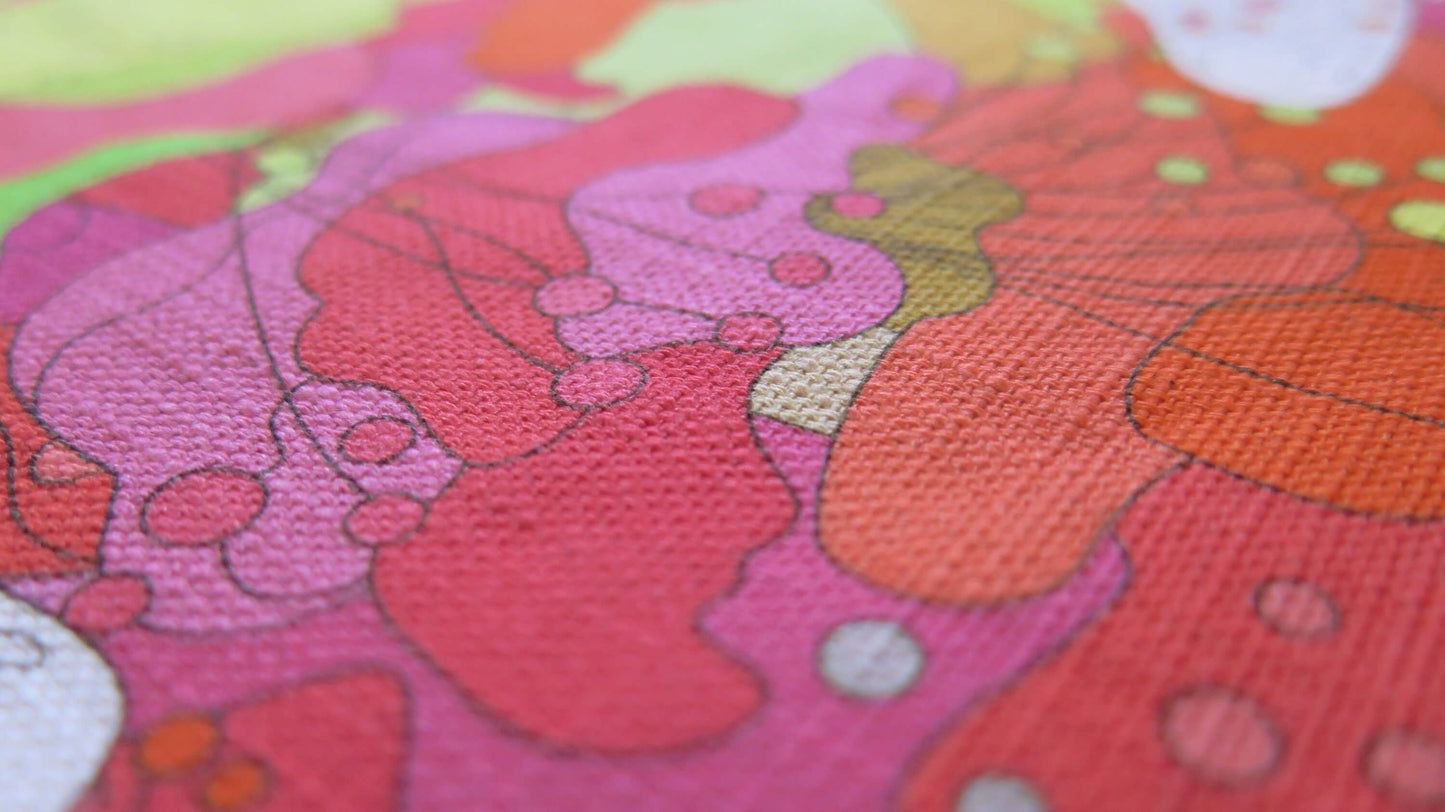 Under the Snow Moon 2 | Atlas Collection | Linen Wall Hanging | Throw