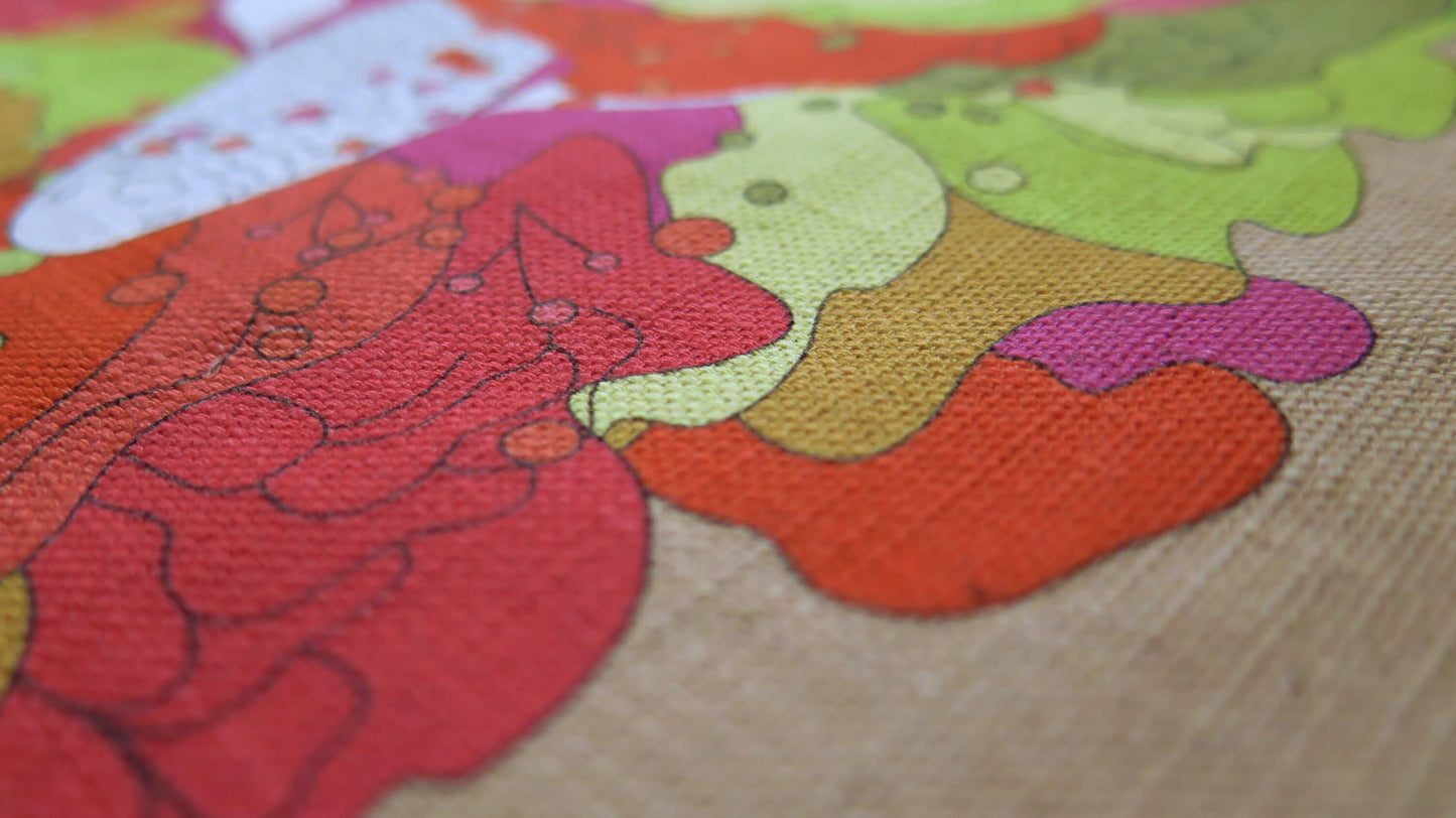 Under the Snow Moon 2 | Atlas Collection | Linen Wall Hanging | Throw