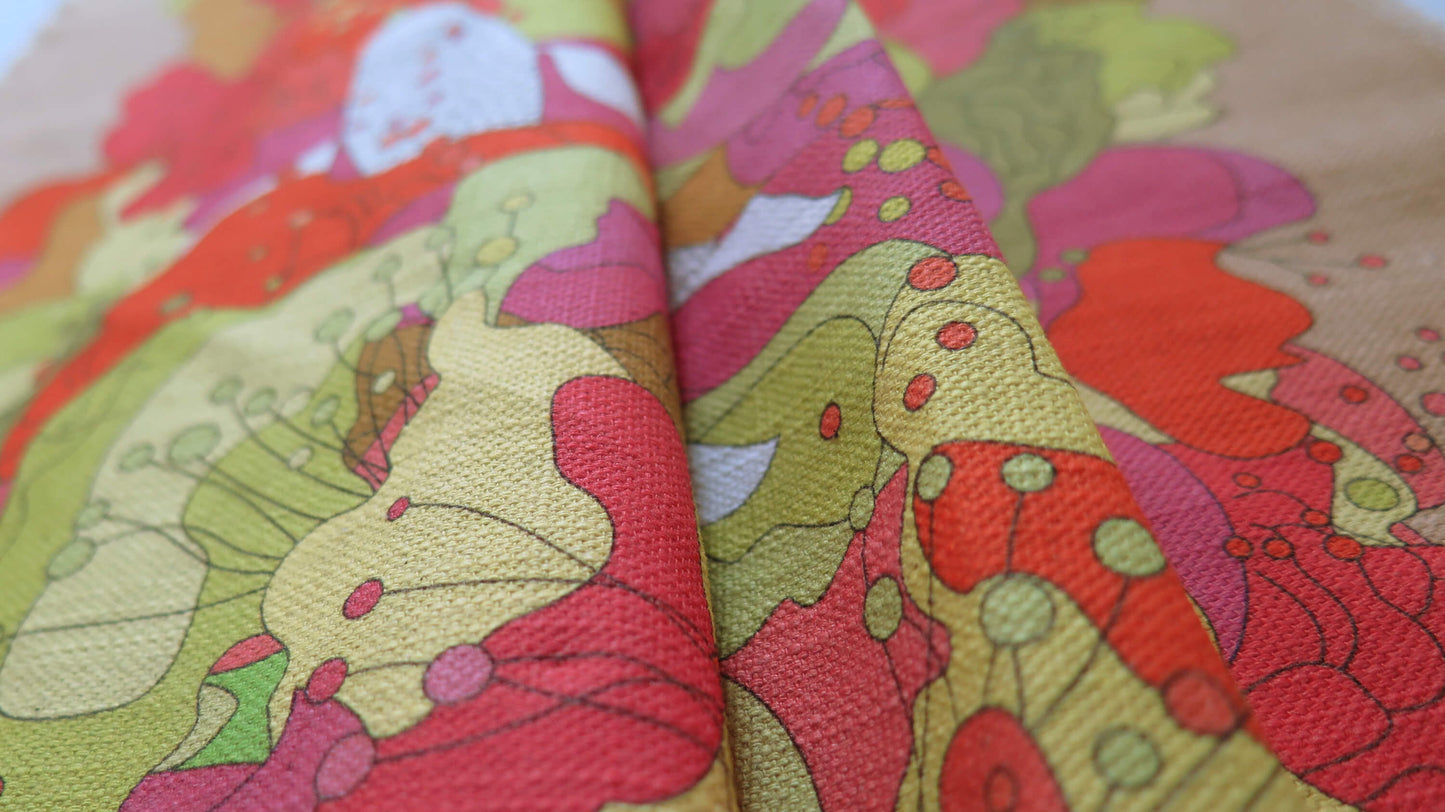 Under the Snow Moon 2 | Atlas Collection | Linen Wall Hanging | Throw