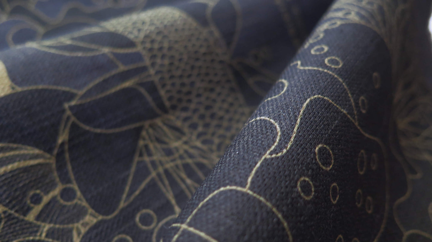 Under the Snow Moon 5 | Atlas Collection | Linen Wall Hanging | Throw