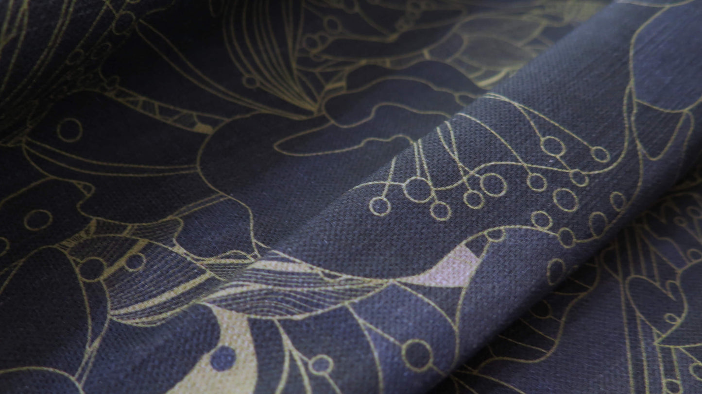 Under the Snow Moon 5 | Atlas Collection | Linen Wall Hanging | Throw