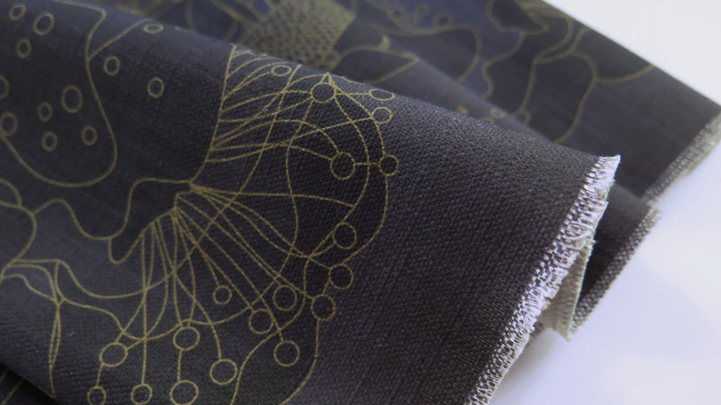 Under the Snow Moon 5 | Atlas Collection | Linen Wall Hanging | Throw