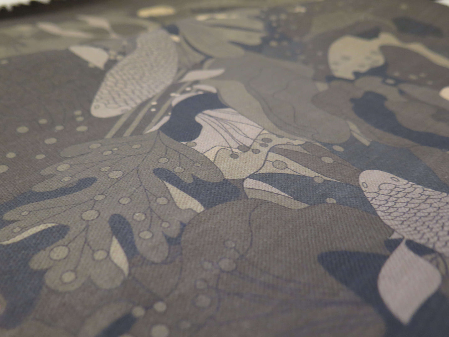 Under the Snow Moon 6 | Atlas Collection | Linen Wall Hanging | Throw