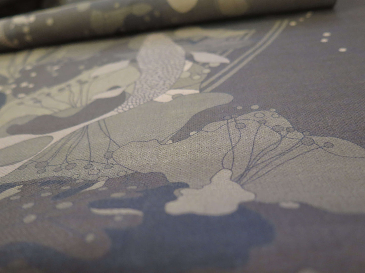 Under the Snow Moon 6 | Atlas Collection | Linen Wall Hanging | Throw